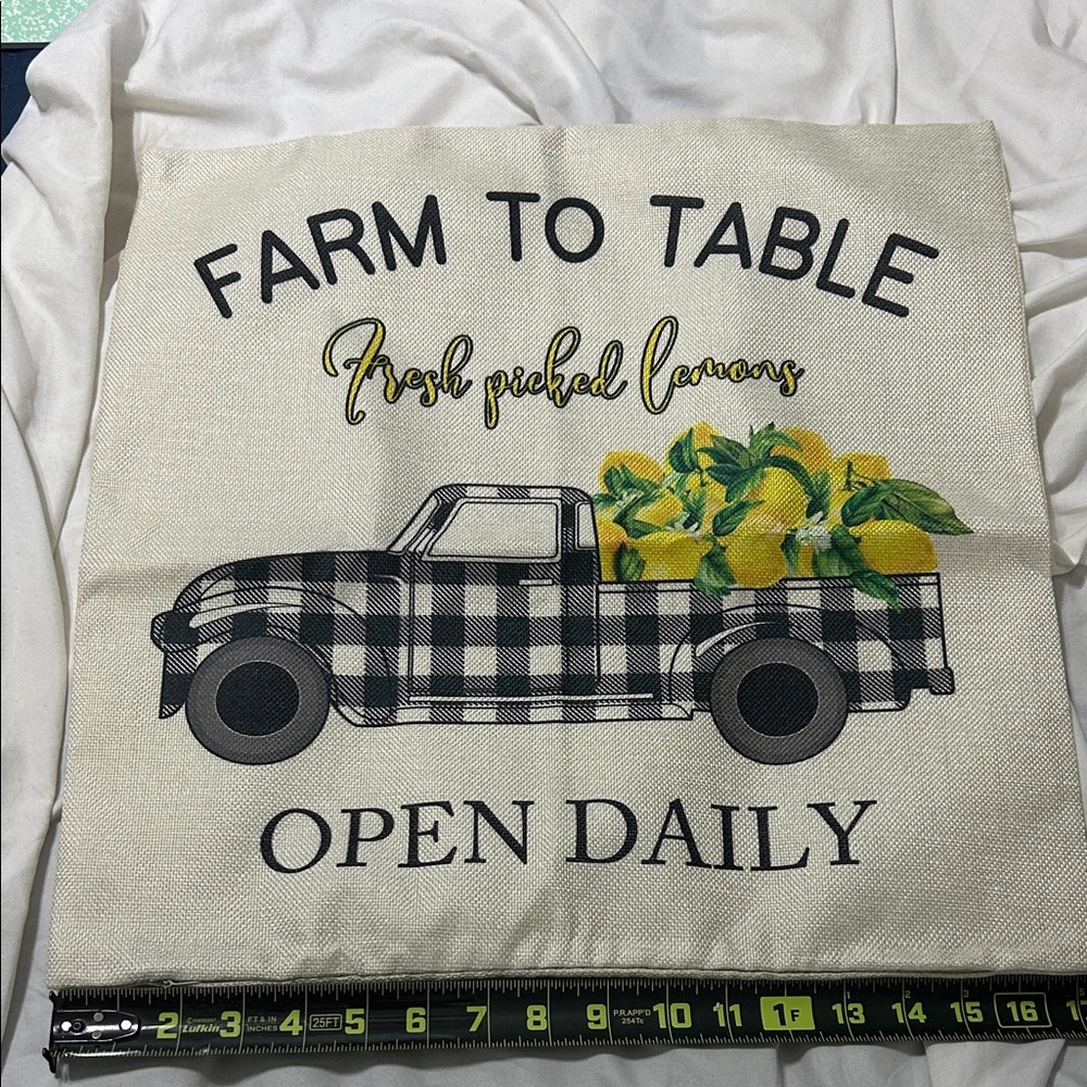 Farm to Table Decorative Pillow Cover (LAST CALL)
